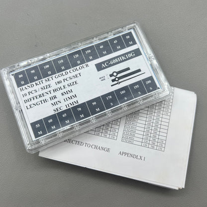 Assortment 18 Sizes/Set Golden Watch Hands Hour /Minute /Second Hands