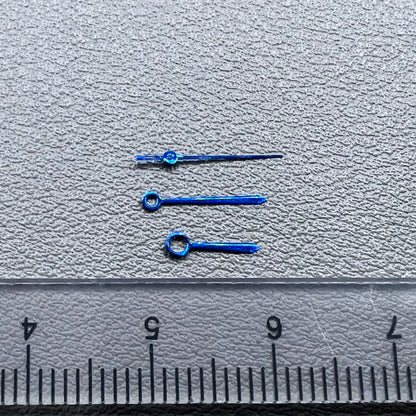 Green Luminous Sharp End Blue Watch Hands Set for NH35A NH36 Movement B41
