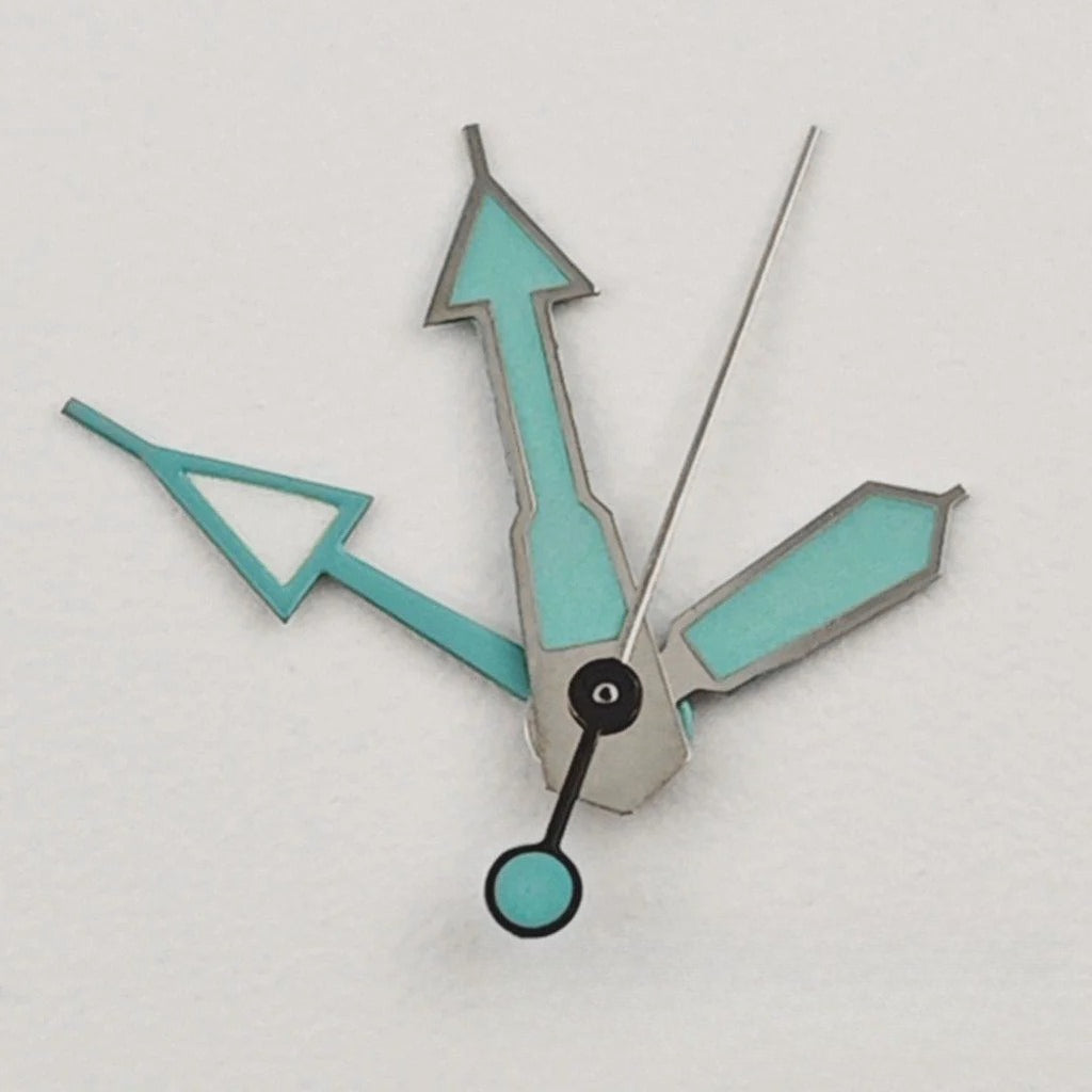 Multicolor 4 Pins Watch Hands For GMT SKX NH34 NH35 NH36 NH38 Green Luminous