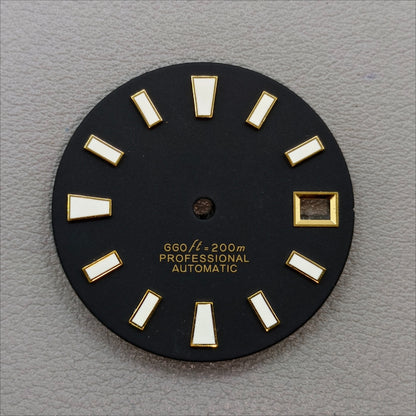 watch dial with S logo