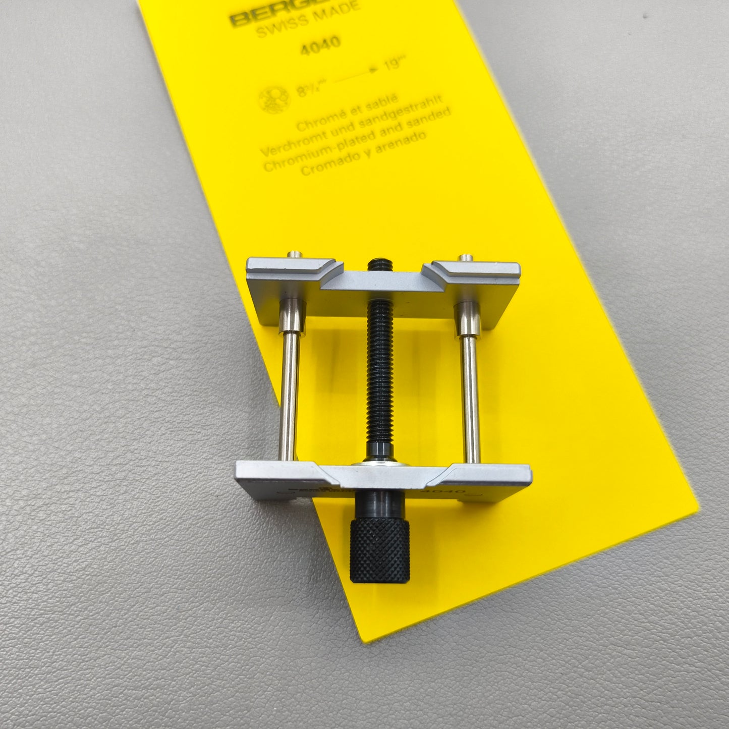 Swiss Bergeon 4040 Extensible Reversible Movement Holder Clamp 8 3/4'''-19'''