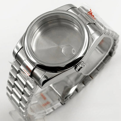 36MM/40MM Round Bezel Watch Case Sapphire Crystal for NH34 NH35 NH36 ETA2824