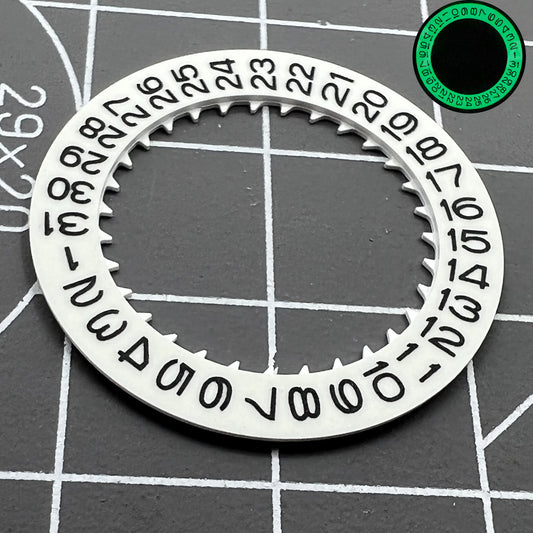 Green lume Date Disk Wheel Date Wheel Fit for NH35 Movement Date@3