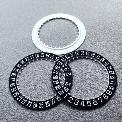 3 PIECES Black Date Disk Wheel Generic for Miyota 8215 Movement Date@3