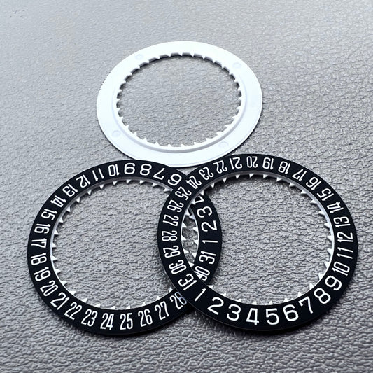 3 PIECES Black Date Disk Wheel Generic for Miyota 8215 Movement Date@3