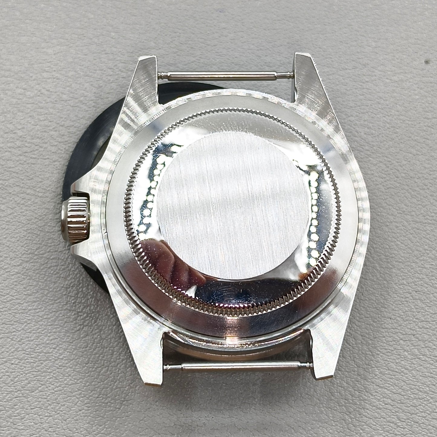 40MM Black Watch Case for MIYOTA 8215 2813 3804 2836 Case Back Cover Sapphire Glass