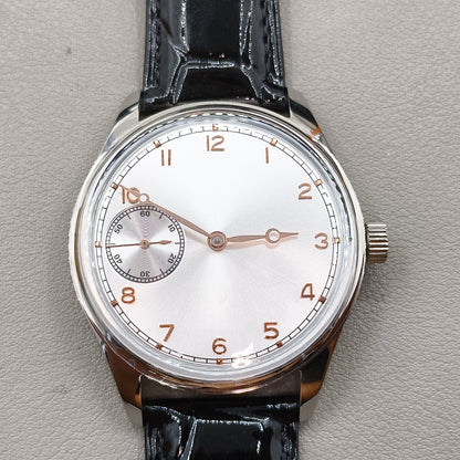 42mm Men Watch Polished Rust Steel Case Seagull ST3600 Manual Mechanical Movement