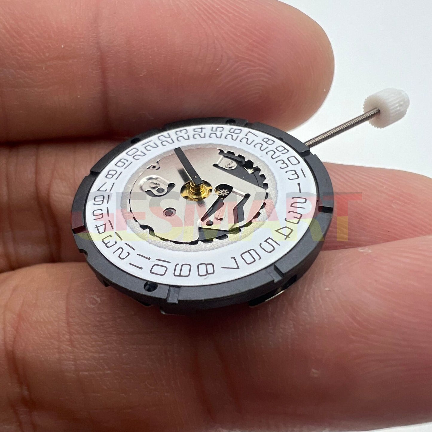 Watchmakers ISA 2330 white dial watch with quartz movement and date display at 3 o?clock.
