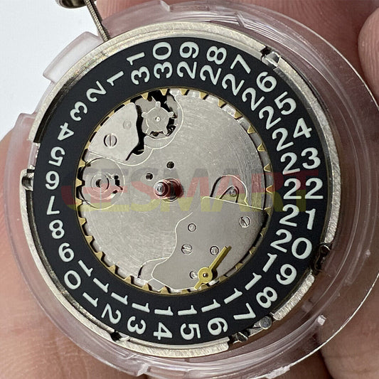 Black Seagull ST2555 Automatikuhrwerk Sekunde 9H Perlage Finish Big Date 