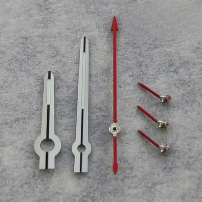 Modified Silver Red For VK63 VK64 Quartz 6 Pins Green Luminous Watches Hands