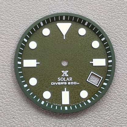Green Diving Modified Datejust Green Luminous Watch Dial for VS42A Movement