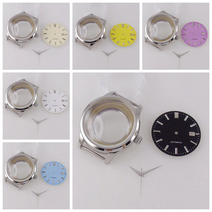 40mm Watch Case Double Bow Domed Sapphire Crystal for GS NH35 NH36 Movement