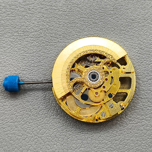 Hollow Golden Automatic Mechanical Movement for Watch Repair Practice
