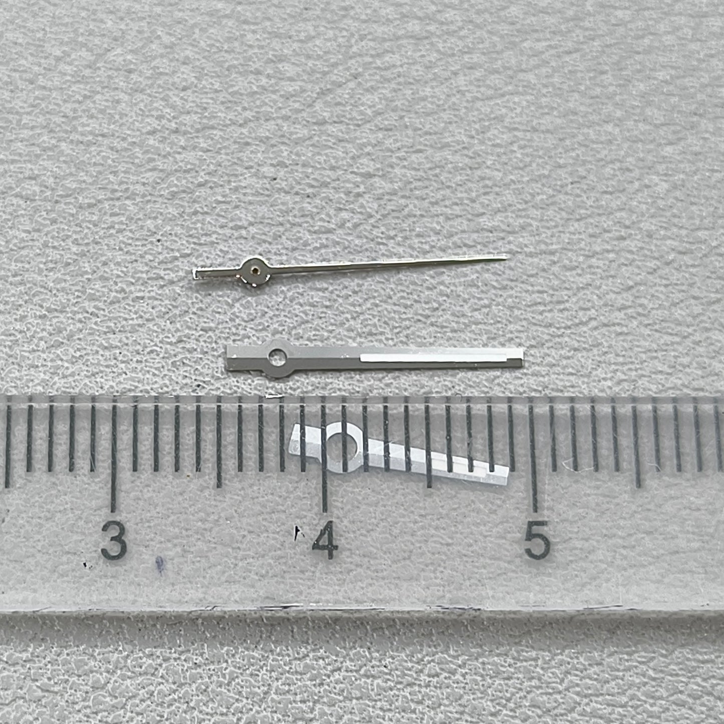 2 Sets/Pack Green Lume Matted Silver Trim Watch Hands for NH35 NH36 7S26 NH70 NH72
