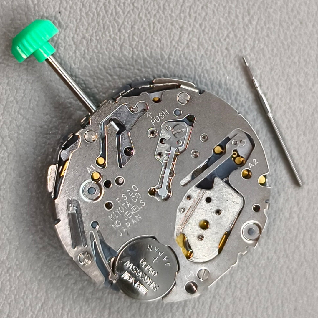 Japan Miyota FS20 3 EYES Chronograph Quartz Watch Movement Date@3