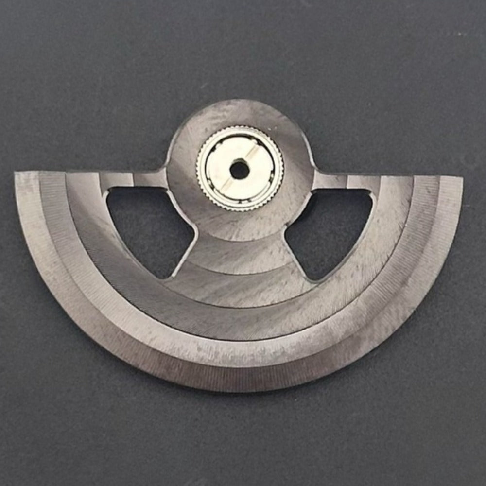 Modified Dark Grey Hollow Ripple Rotor Oscillating Weight for NH35 NH36 Movement