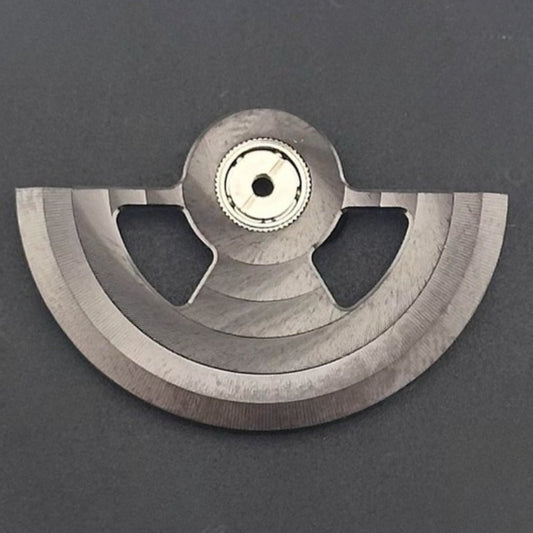 Modified Dark Grey Hollow Ripple Rotor Oscillating Weight for NH35 NH36 Movement