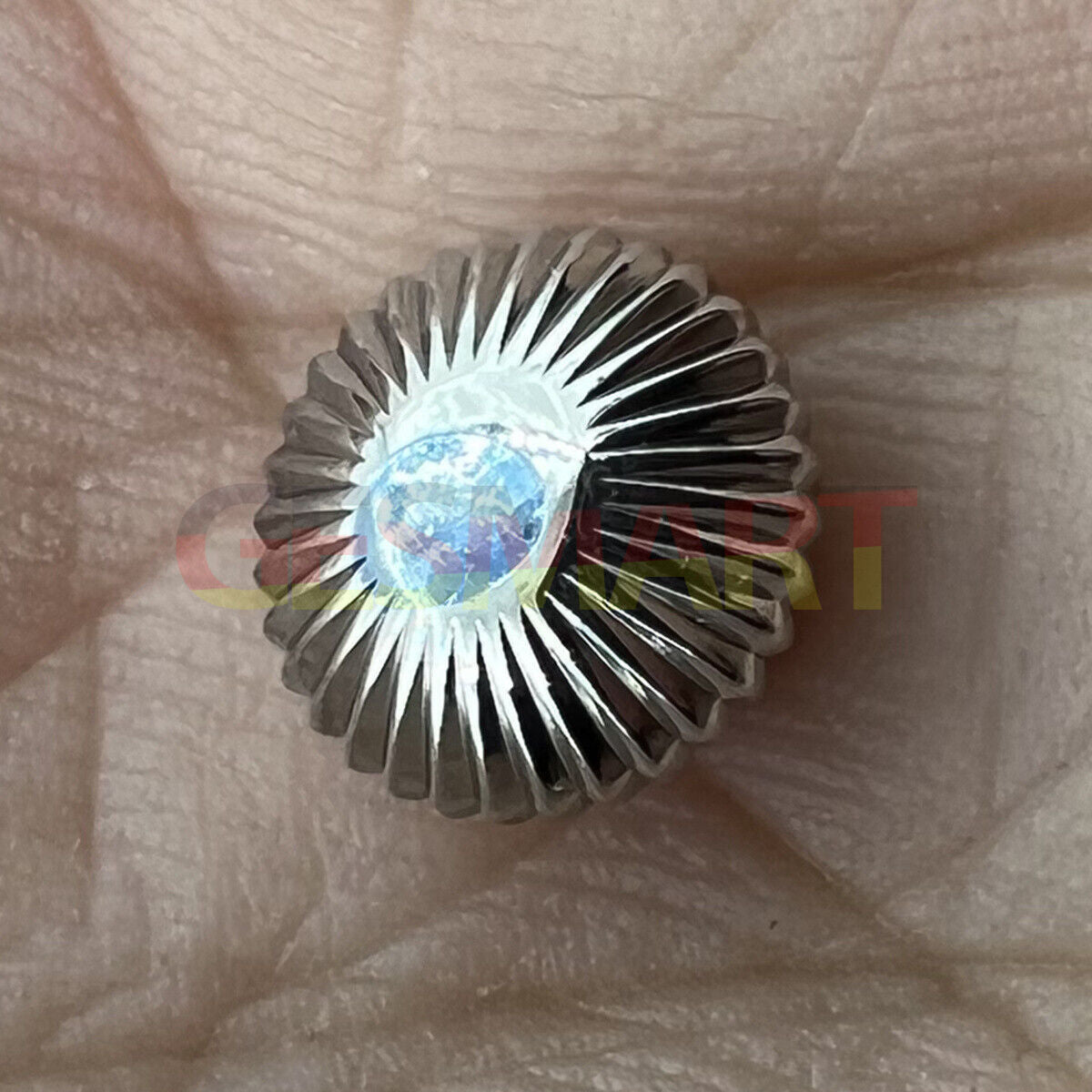 Durable 316L stainless steel watch crown for Seagull ST3600, precise replacement part.