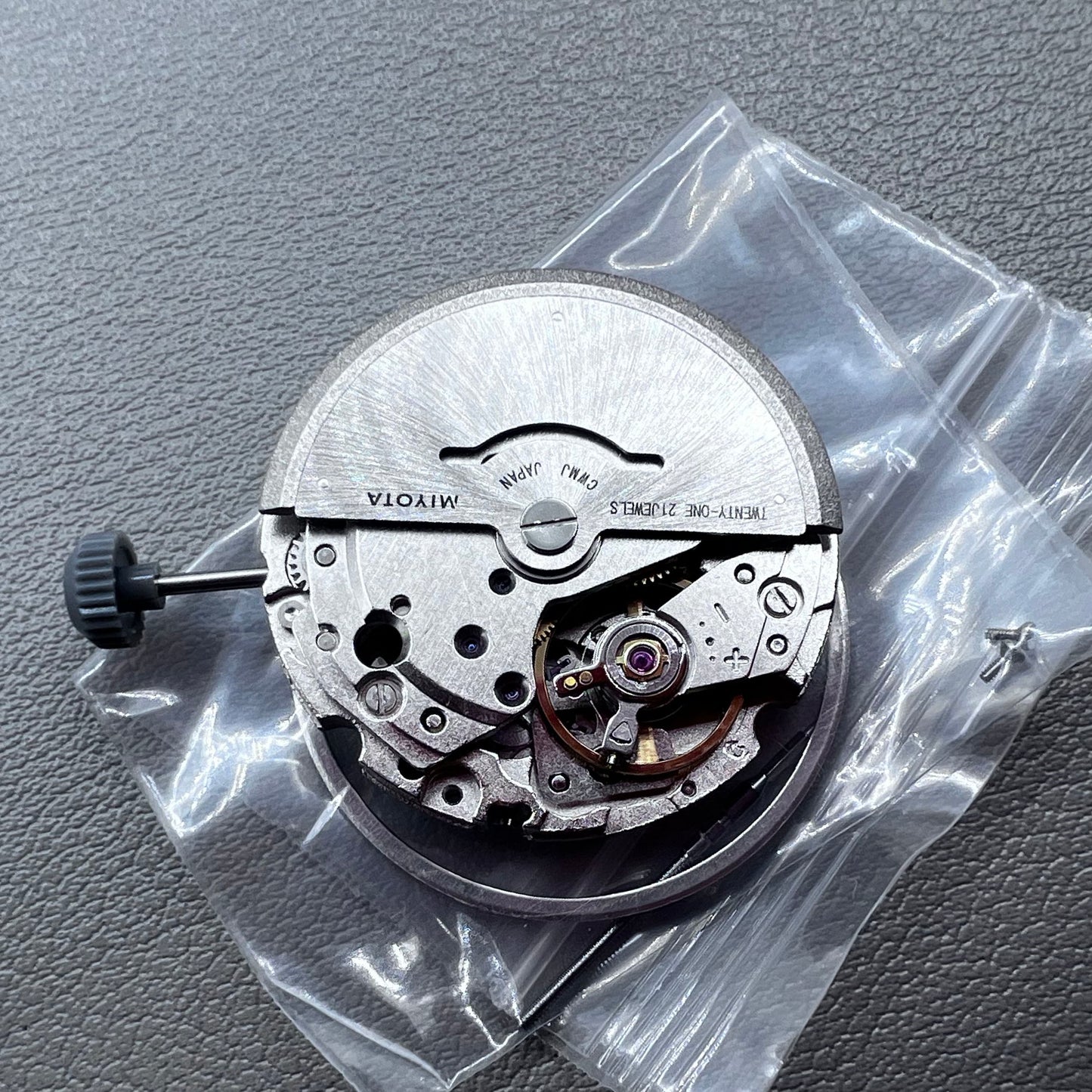 Japan Silver Citizen 8200/8215 Movement Double Calendar Date@3