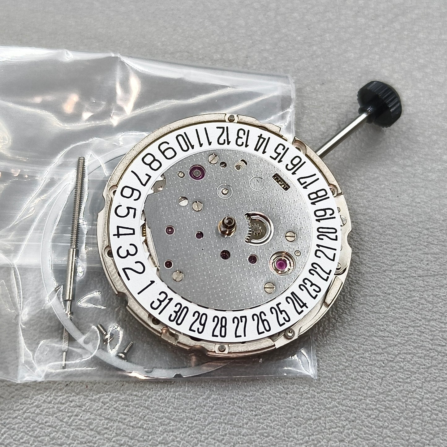 Japan Miyota 9015 Automatic Mechanical Movement Silver Plated Date@6