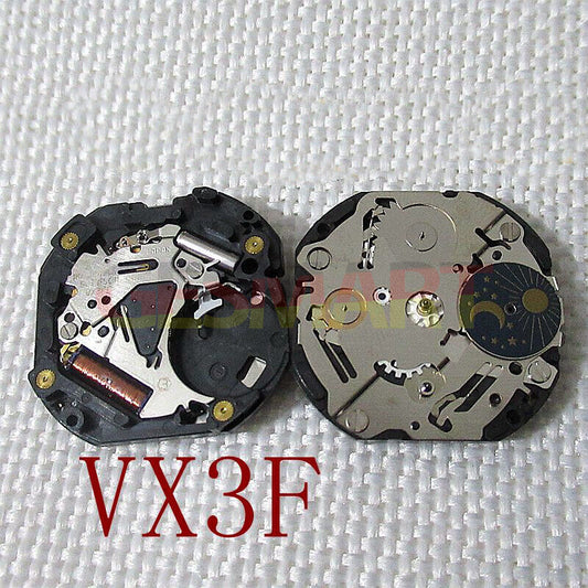 Japan Made Hattori Epson TMI VX3F quartz watch movement with stem for precise timekeeping