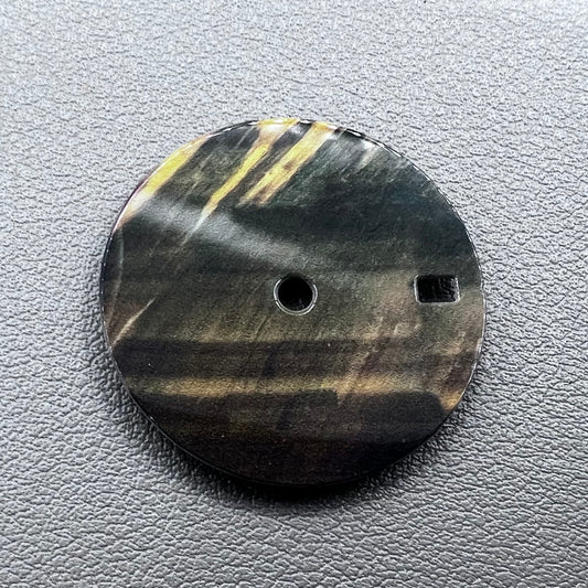 28.5mm Watch Dial Gradient Brown+Yellow Enamel+Copper for NH34 NH35 Movement