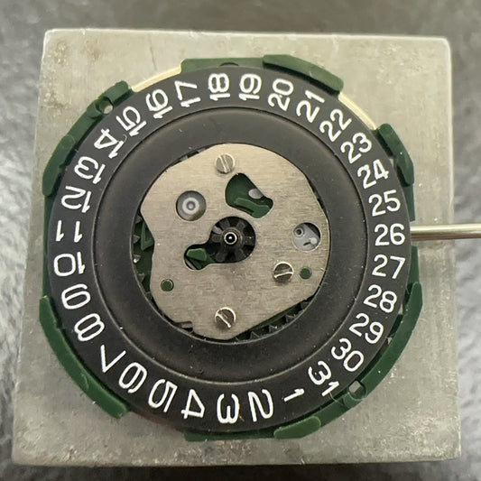 Japan Made Miyota 2115 Quartz Movement 3 Hands Black Disk Watch Repair Part