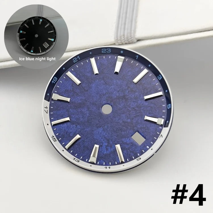 32mm BGW9 Ice Blue Luminous Watch Dial for NH34/NH35/NH36/4R35A/4R36A Movement