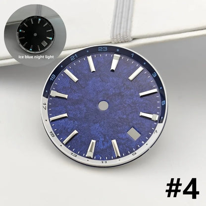 32mm BGW9 Ice Blue Luminous Watch Dial for NH34/NH35/NH36/4R35A/4R36A Movement