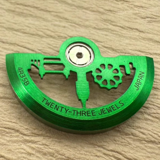 Poids oscillant à rotor creux modifié de style architectural vert pour NH35 NH36