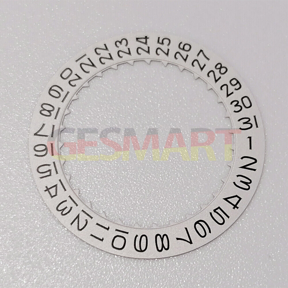 Japan Made Miyota 9015 date disk wheel at 3/6 position for precision watch repair.