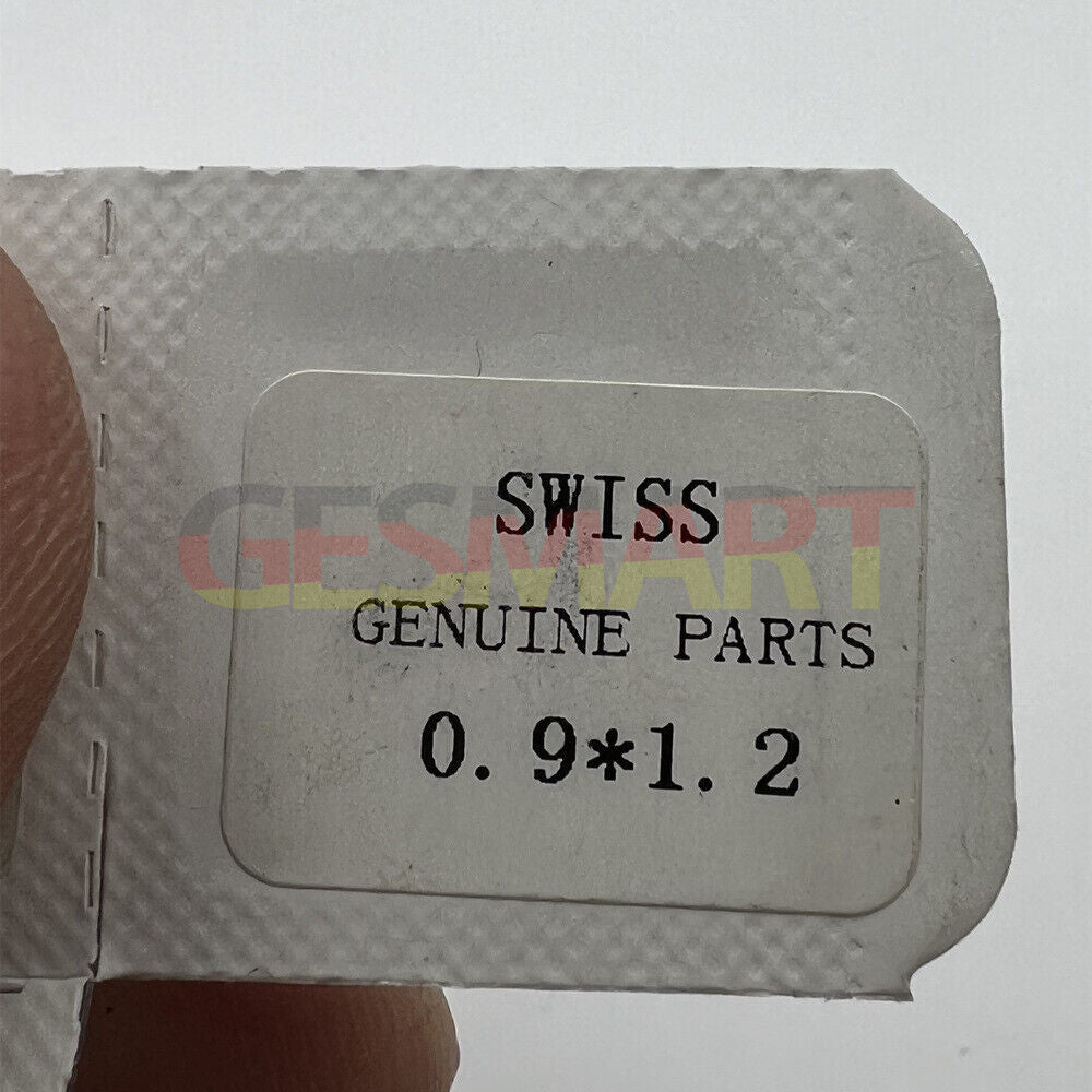Swiss Made stainless steel watch extension stems, 1.2mm & 0.9mm, durable and precise fit for watch repairs.