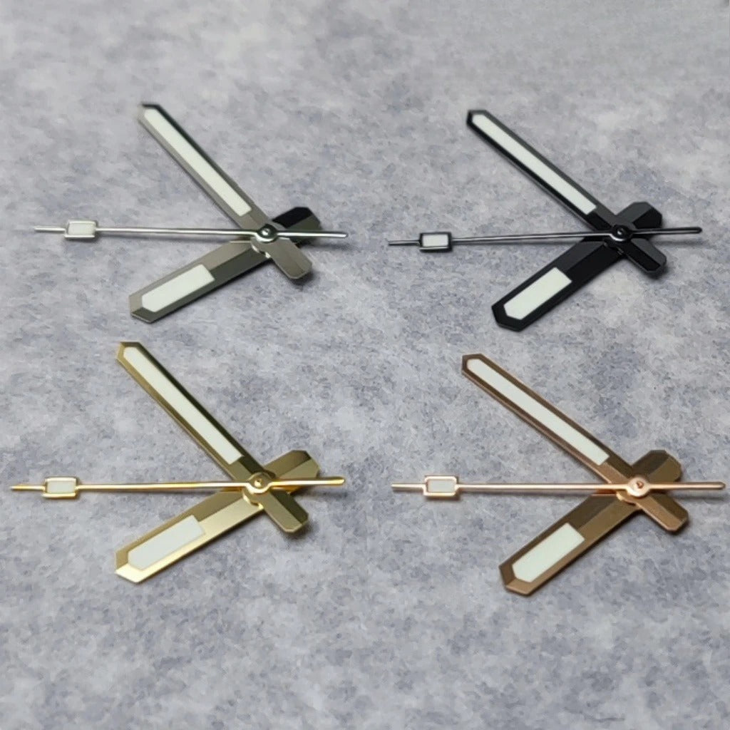 Silver/Black/Gold /Rose Gold C3 Green Luminous Watch Hands for NH35/NH36/4R/7S
