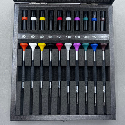 Swiss Bergeon 7899-A10 Set Of 10 Ergonomic Screwdrivers Ø0.50mm-Ø3.00mm