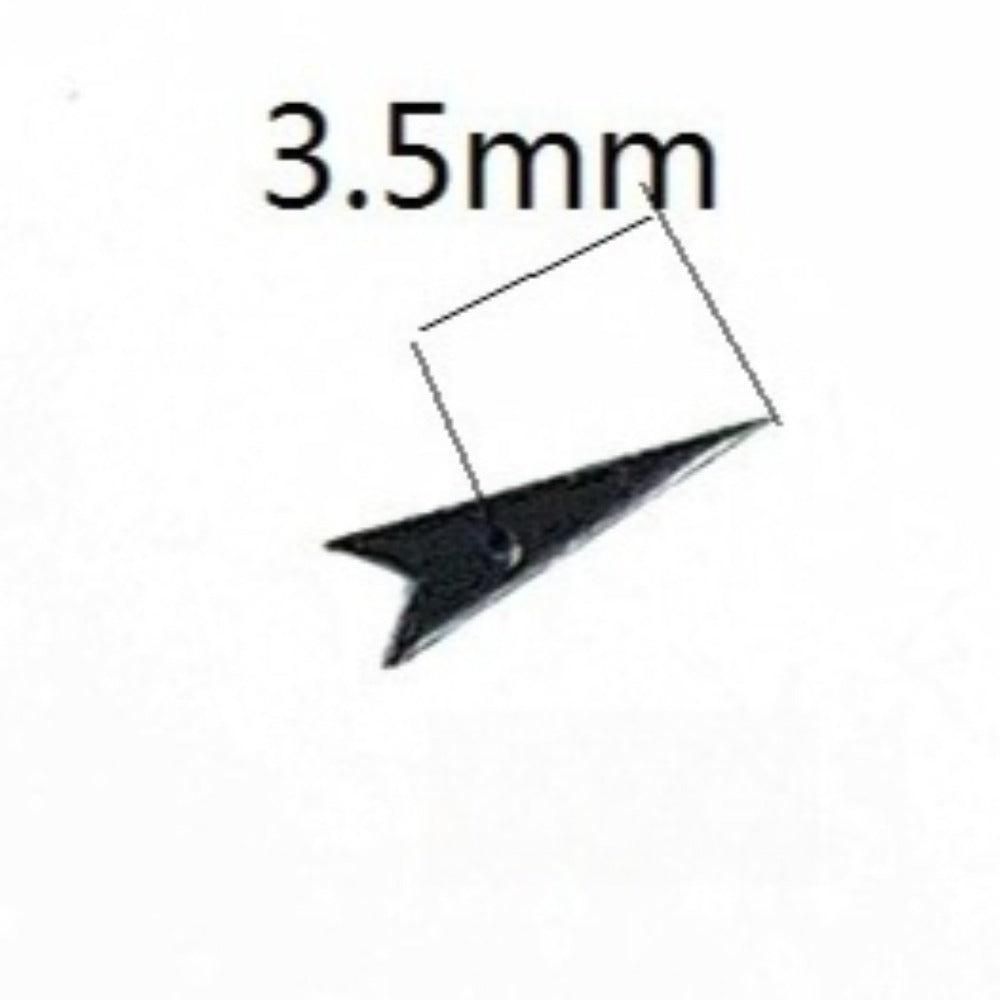 Set of 3 black small seconds 3.5mm hands for Miyota 2035 watch movement.
