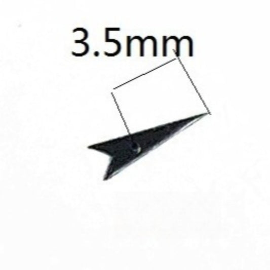 Set of 3 black small seconds 3.5mm hands for Miyota 2035 watch movement.