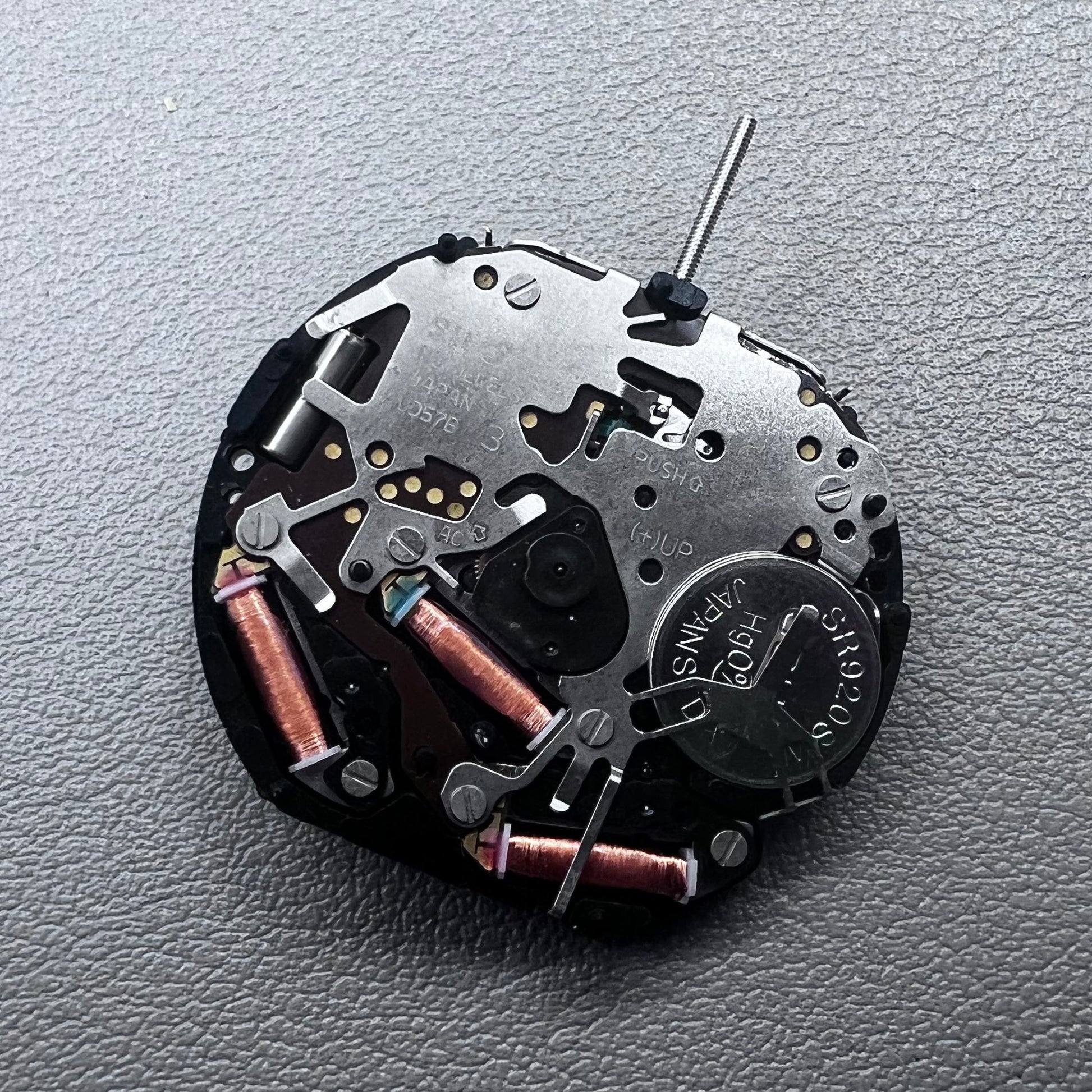 Epson VD57C watch movement displaying single calendar date at 3 o'clock position for Japan models