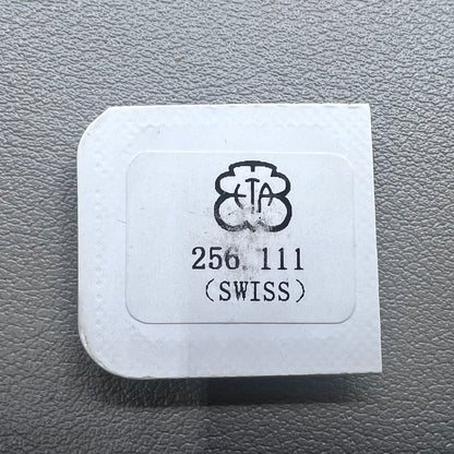 Swiss White Date Disk Wheel featuring date@6 for ETA 256.111 movement, compatible with watch repairs.