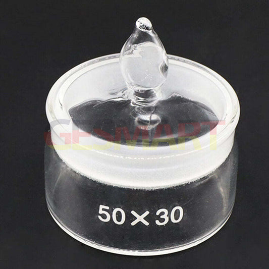 50x30mm glass alcohol cup, ideal for precise watch repair cleaning tasks.