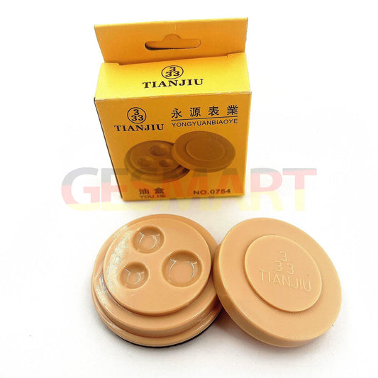 Oil cups plastic stand with 3 containers for watch repair, organized tool for precision maintenance.