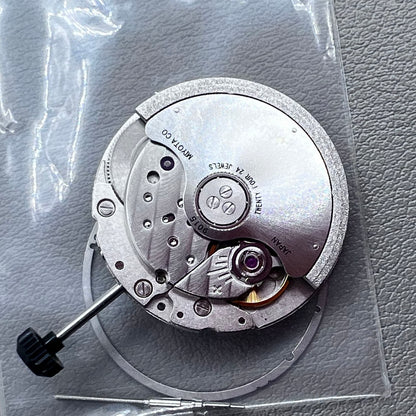 Japan Miyota 9015 Automatic Mechanical Movement Date@3 Silver Plated