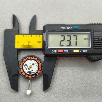 Swiss ISA 2330 Quartz Movement 3 Hands Orange Font Date@3