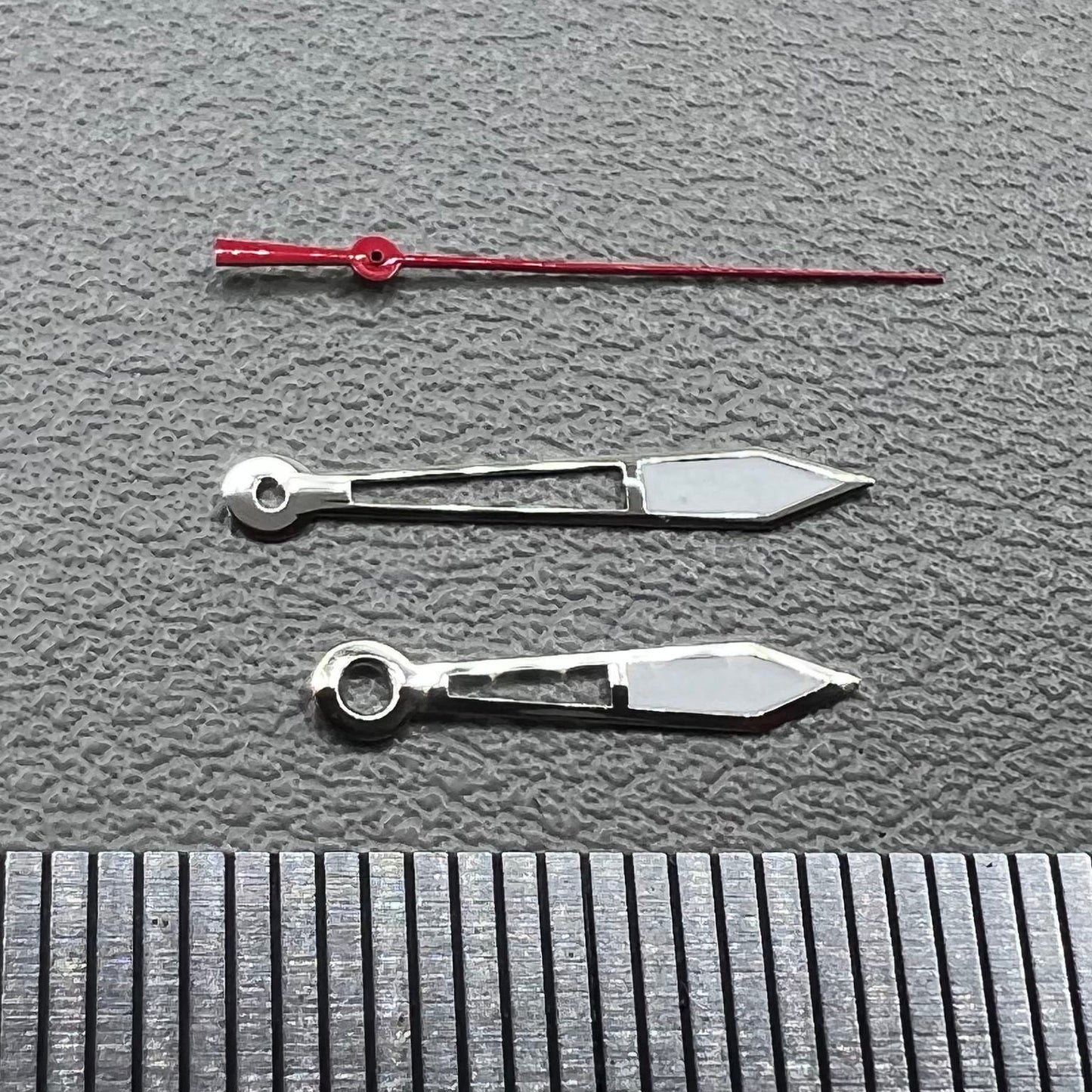 2 Sets Green Lume Silver Trim Hollow Hands Set for Ronda 515 Movement