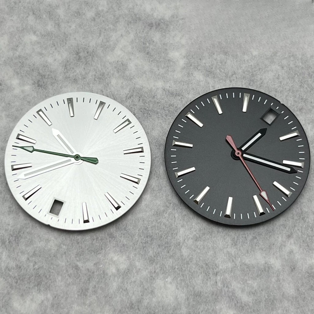 28.5mm Dial Watch Modified Green Luminous Dial For NH35 NH36 4R 7S Movement