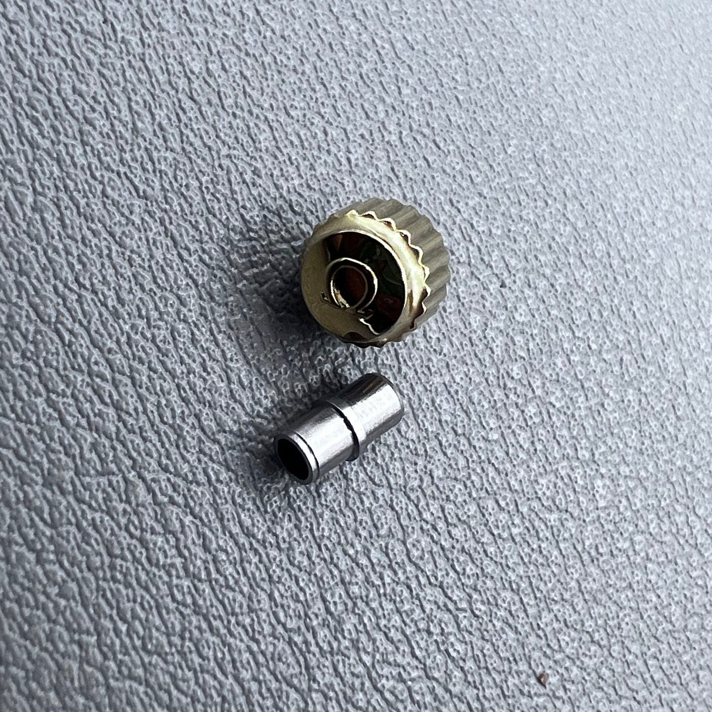 6.0mm Golden Watch Crown with Tube for OMEGA Seamaster 300 Watch