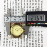 27mm China TAISHAN Manual Mechanical Lady Watch 19 Jews Golden Case Yellow Dial