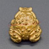 Solid Copper Toad Frog Trinket Vintage Hand Carved Bronze Model Figurines