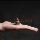 Solid Copper Cute Mouse Trinket Censer Hand Carved Bronze Model Figurines