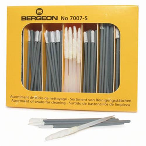 Assortiment de 140 tampons de nettoyage Bergeon 7007-S pour le nettoyage des montres