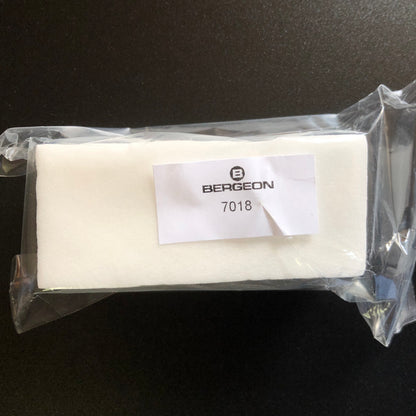Bergeon 7018 7011-BM sponge block, wood alternative, perfect for watchmaking and repair tasks.